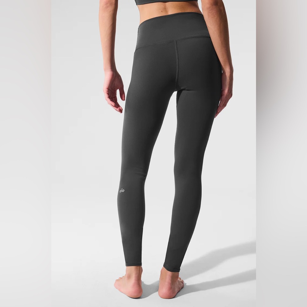 Alo High-Waist Airbrush Legging Anthracite S New - Picture 3 of 6